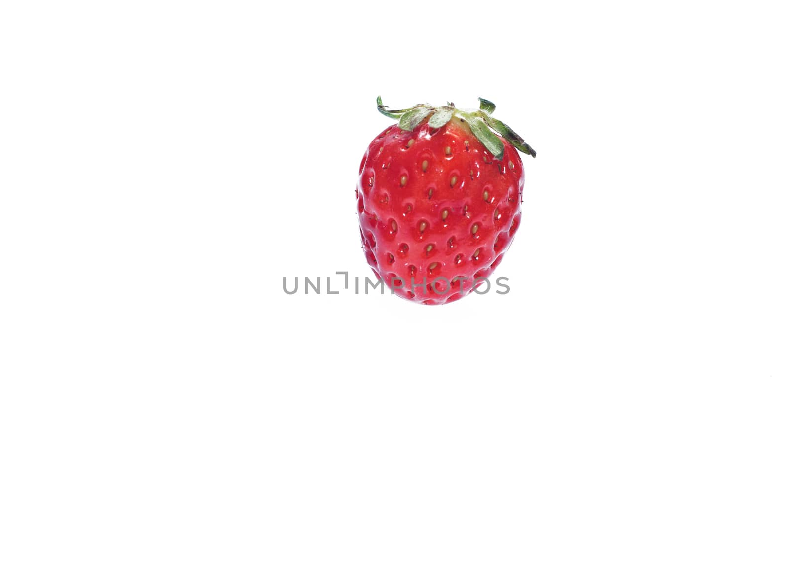 Strawberries isolated over white by gandolfocannatella