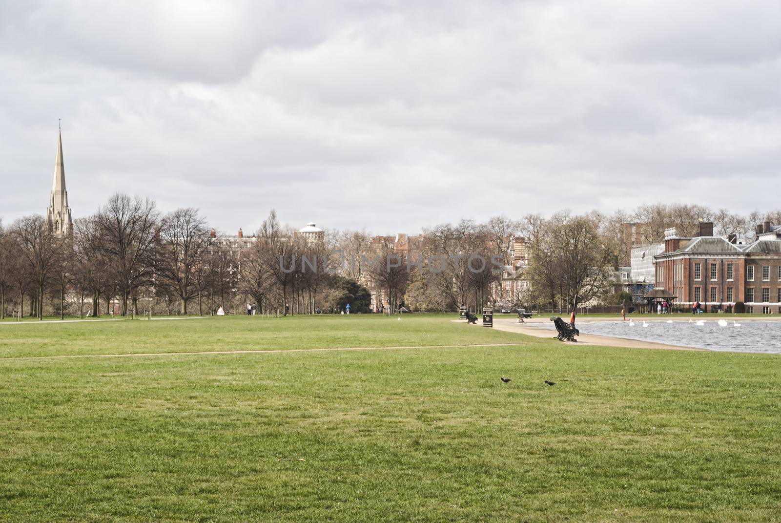Hyde Park - Kensington Gardens in London, UK
