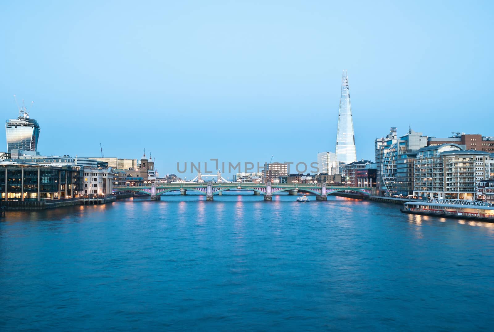 London cityscape with the Shard by gandolfocannatella