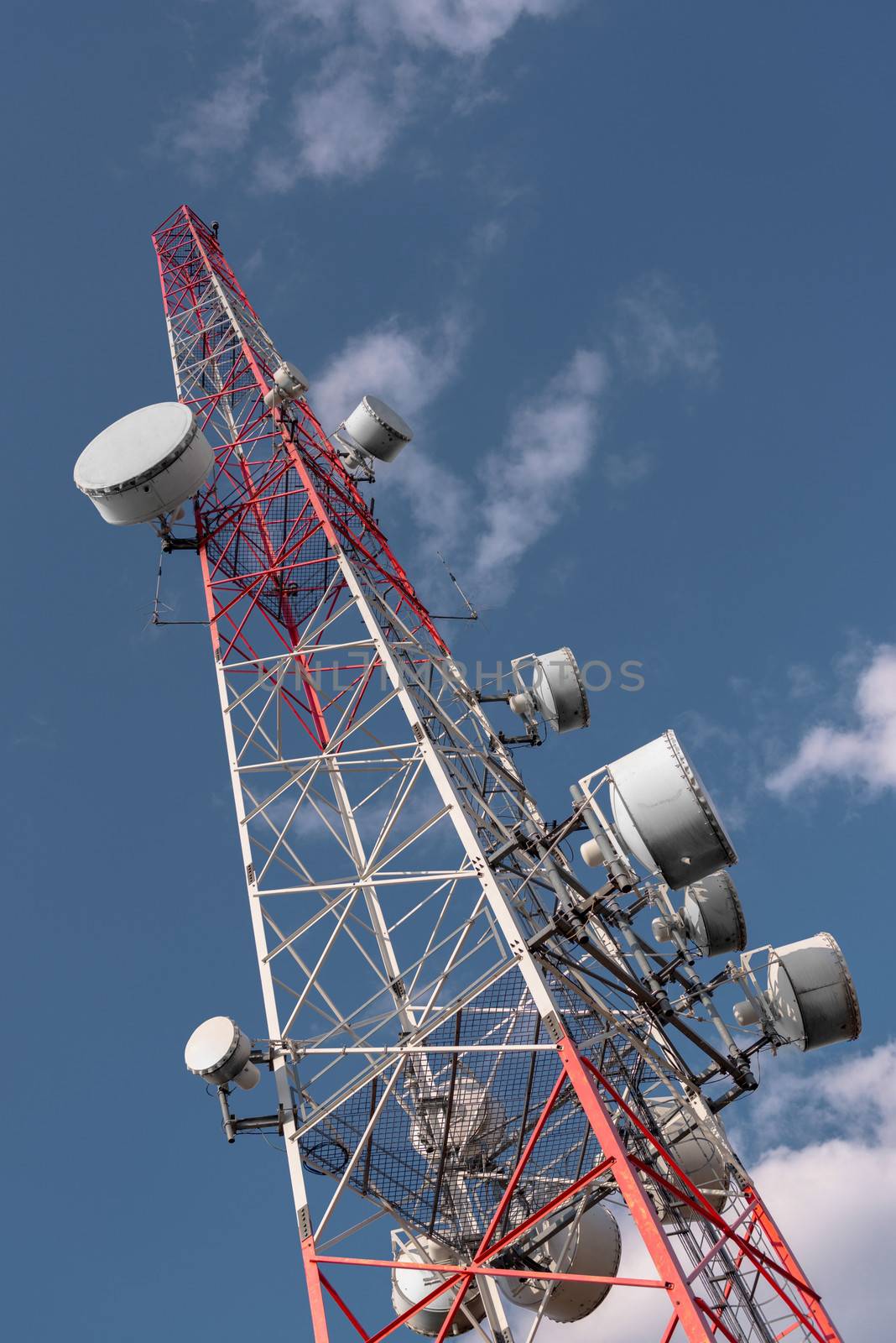 Large Communication tower against sky outdoors