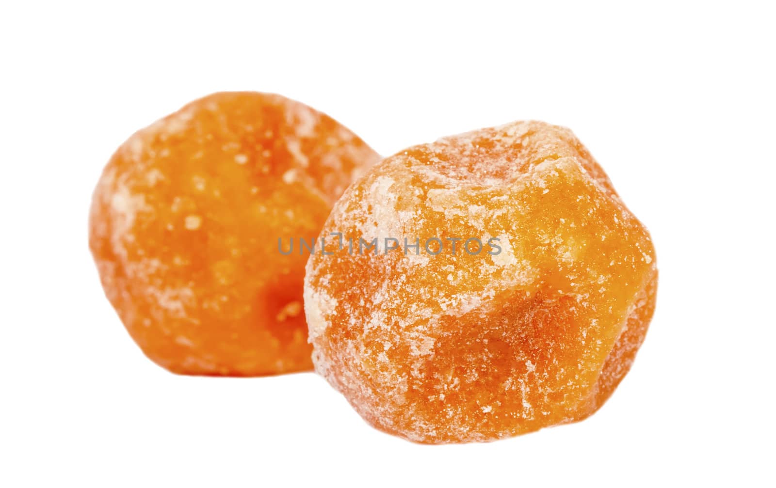 Dried sweet tangerine fruits isolated by RawGroup