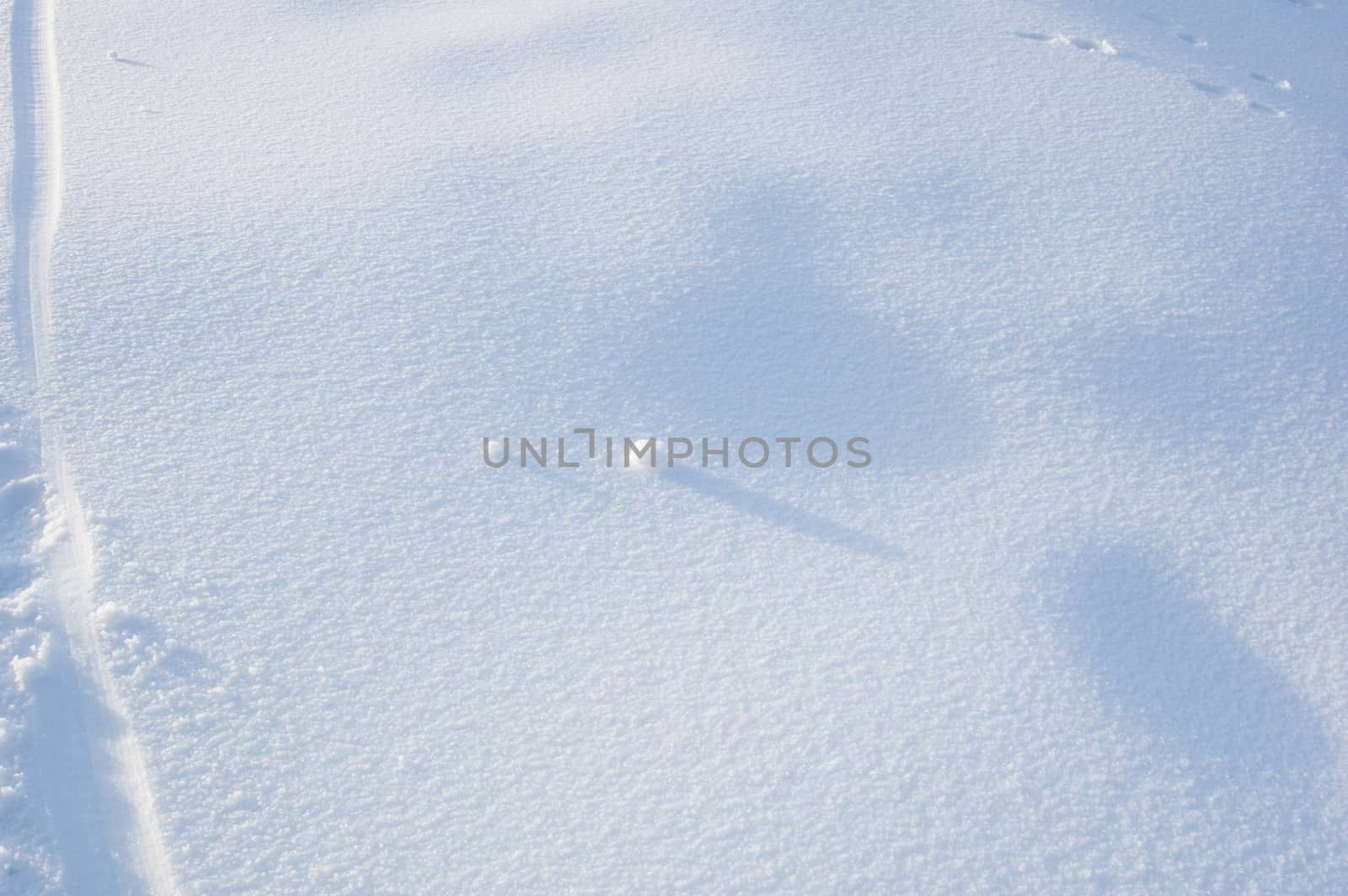 Two snowballs on snow background