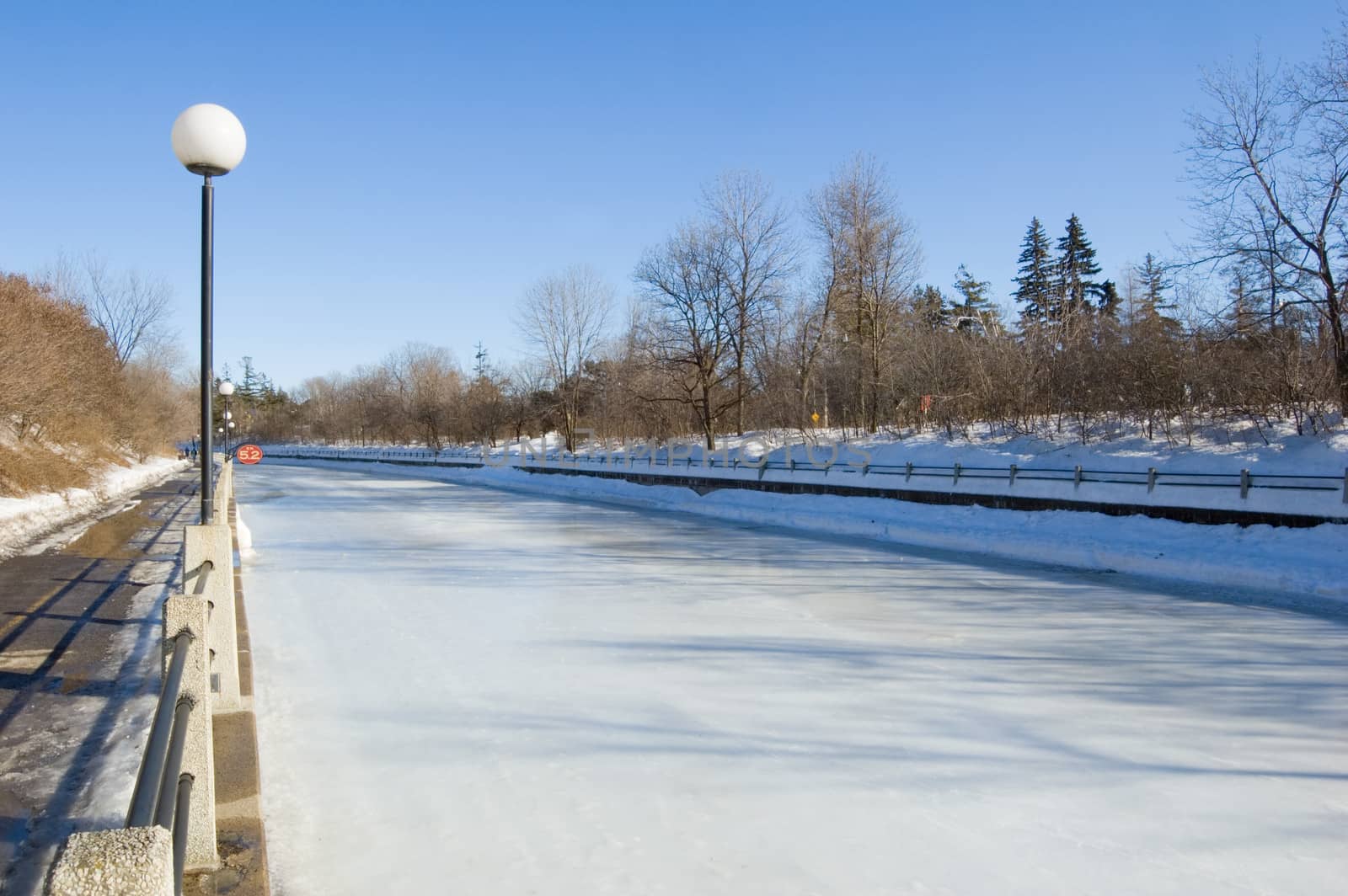 Skating ring of Rideau Canal, Ottawa.