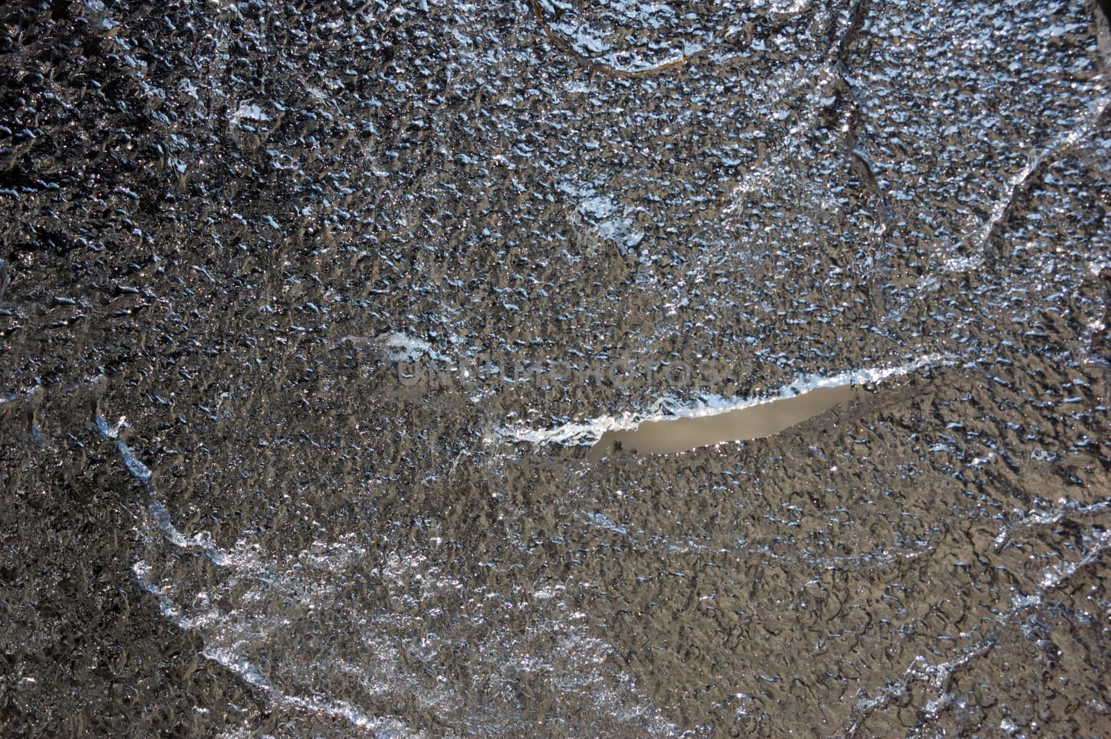 close up of ice flat surface