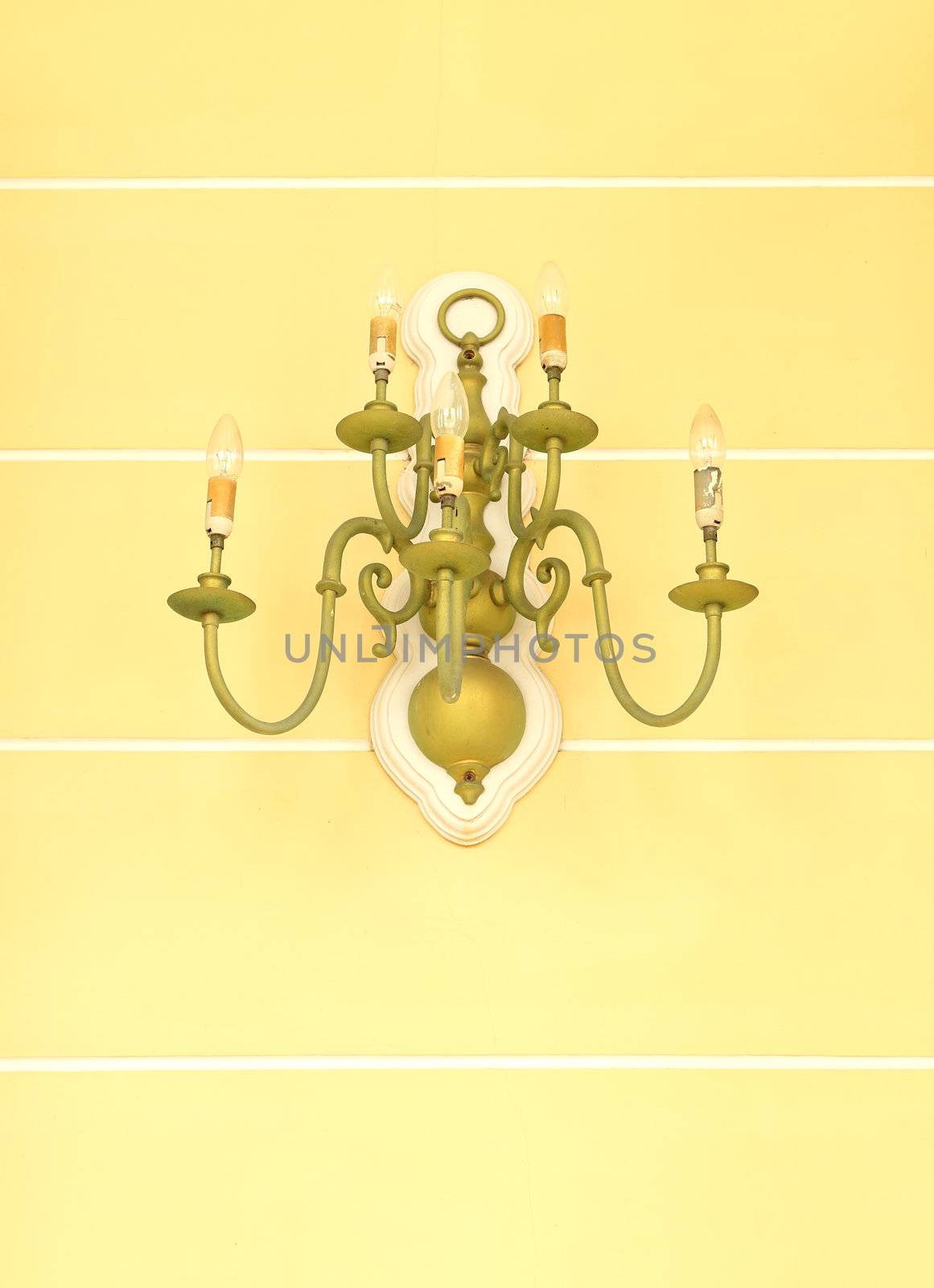 antique luxurious ornate gold wall chandelier