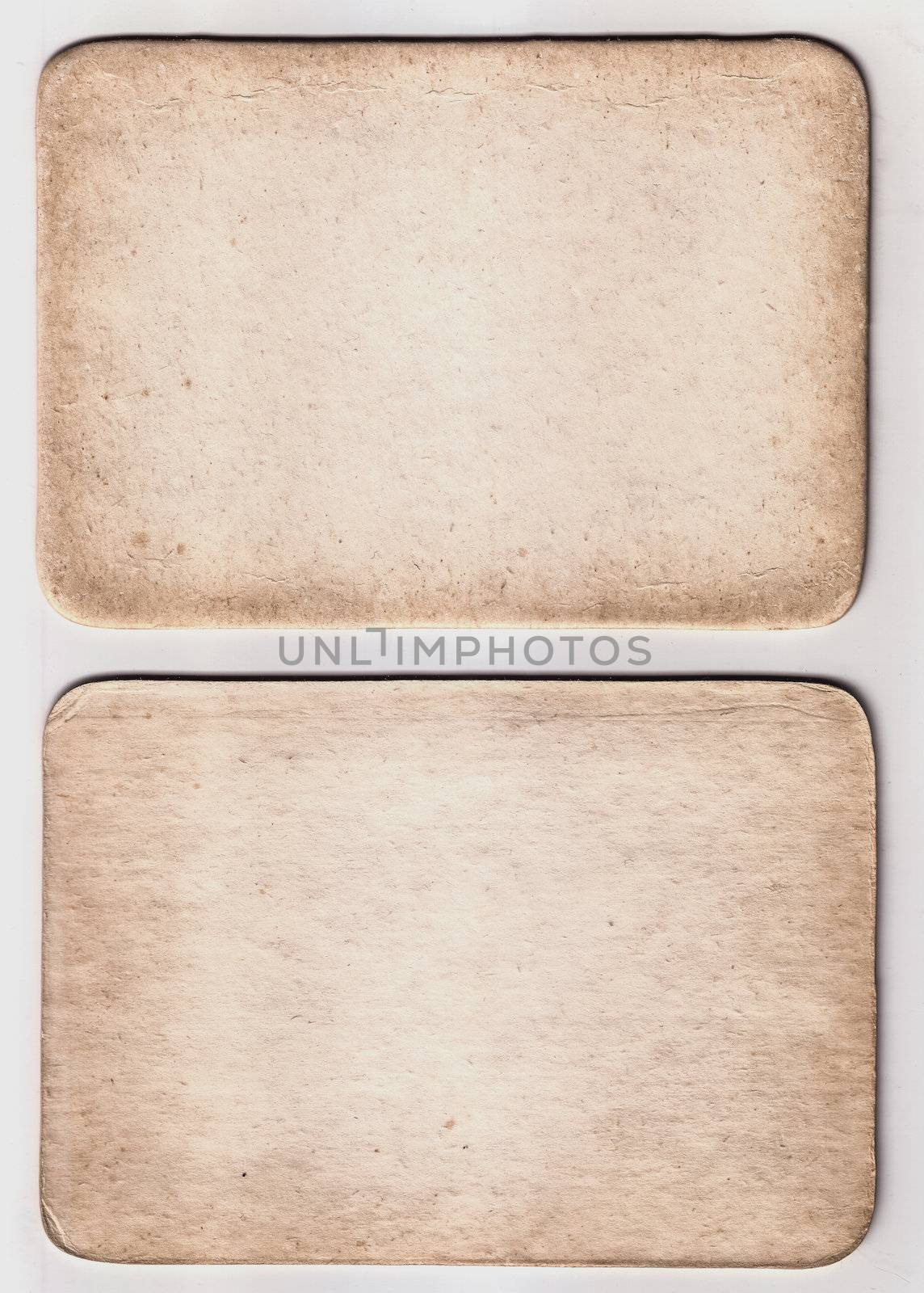 Vintage Paper Card Texture On  White Background by ryhor