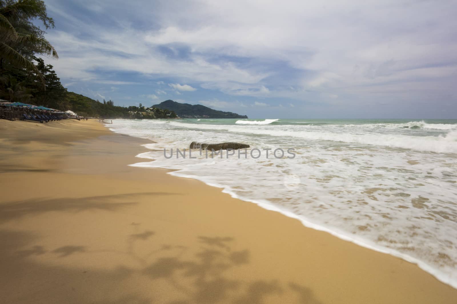 Surf at Surin beach, Phuket, Thailand