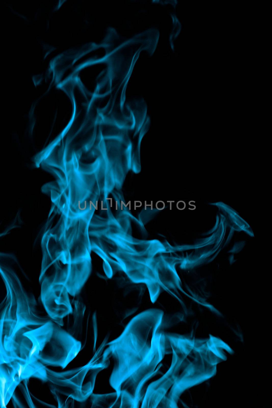 blue fire on black background by NagyDodo