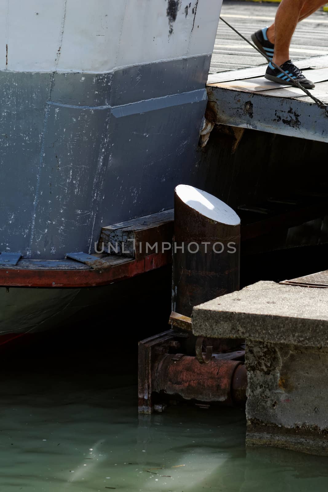 Ferry in the harbor by NagyDodo