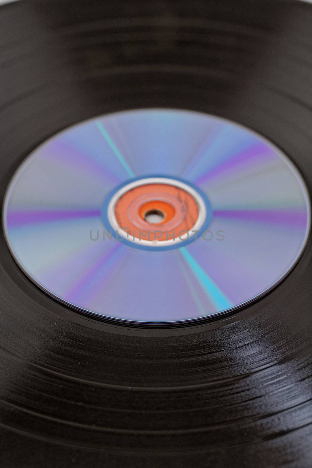 vinyl record and CD by NagyDodo