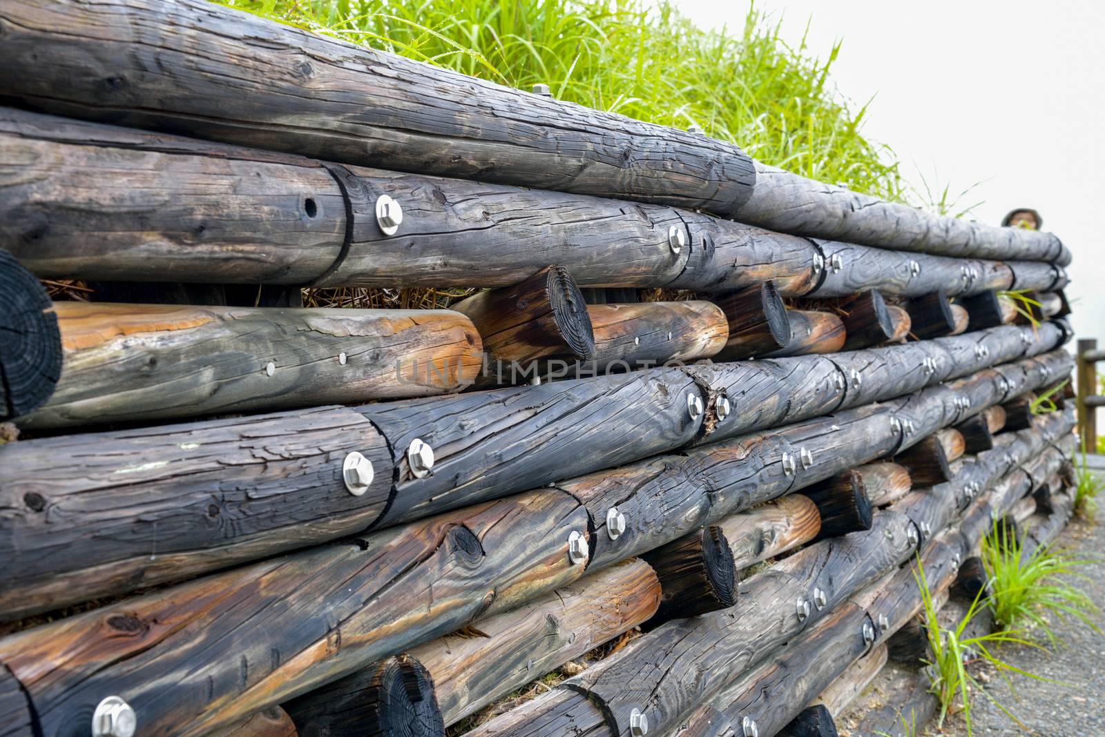 Wooden fence by gjeerawut