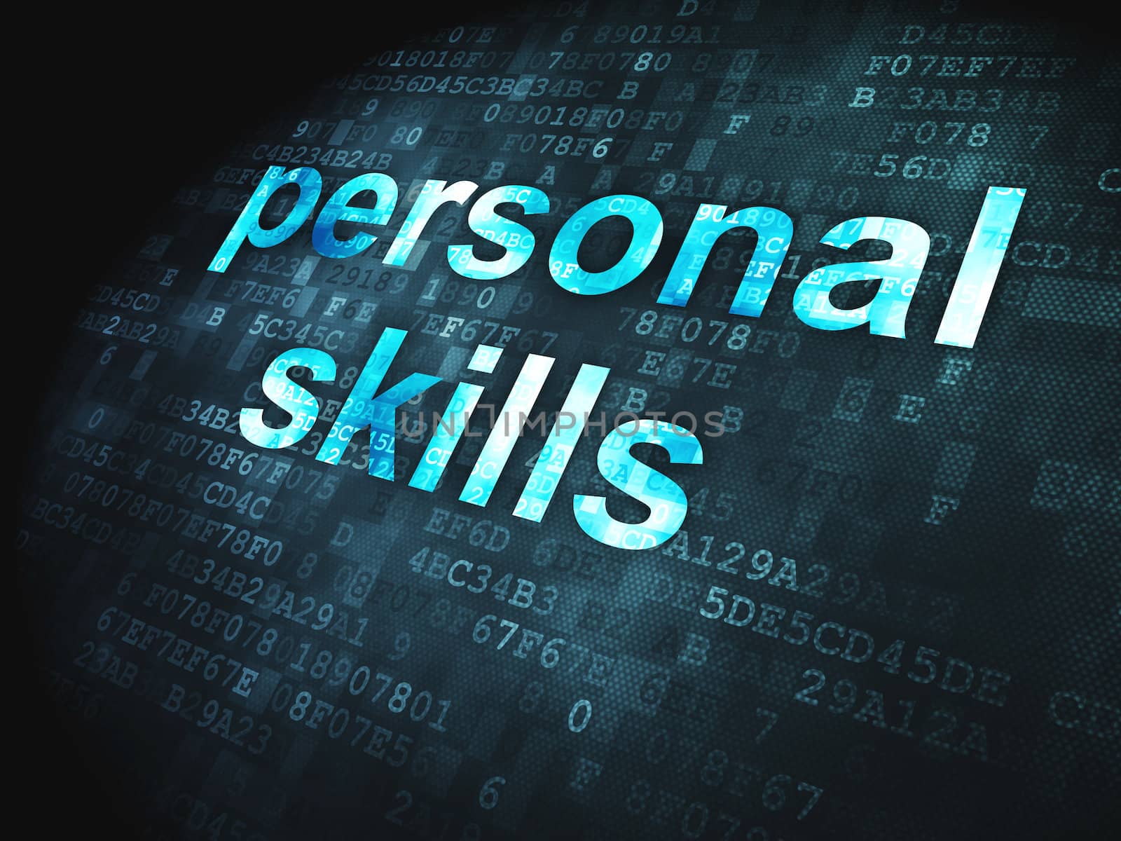Education concept: Personal Skills on digital background by maxkabakov