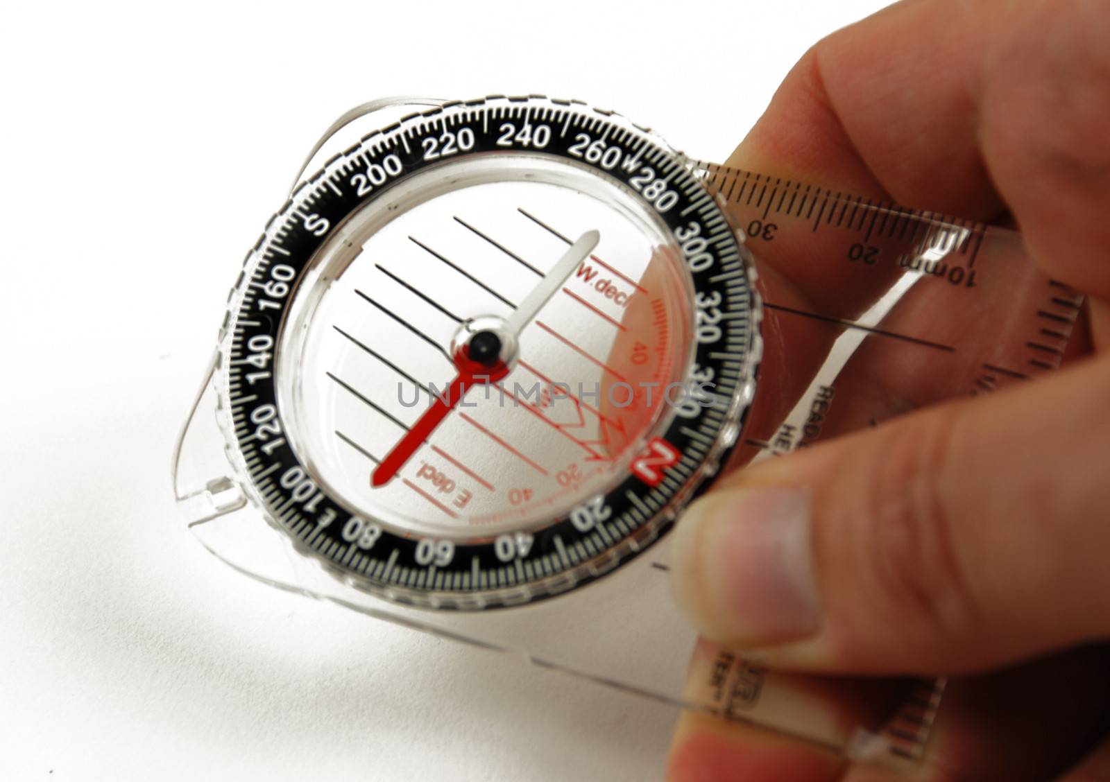 picture of a magentic compass for orientation