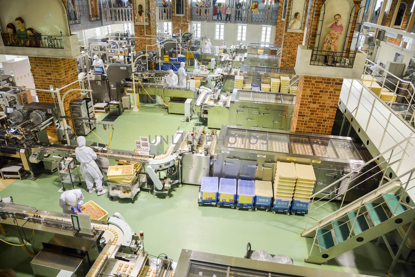 SAPPORO, JAPAN - JULY 23 Operators work in Chocolate factory on  by gjeerawut