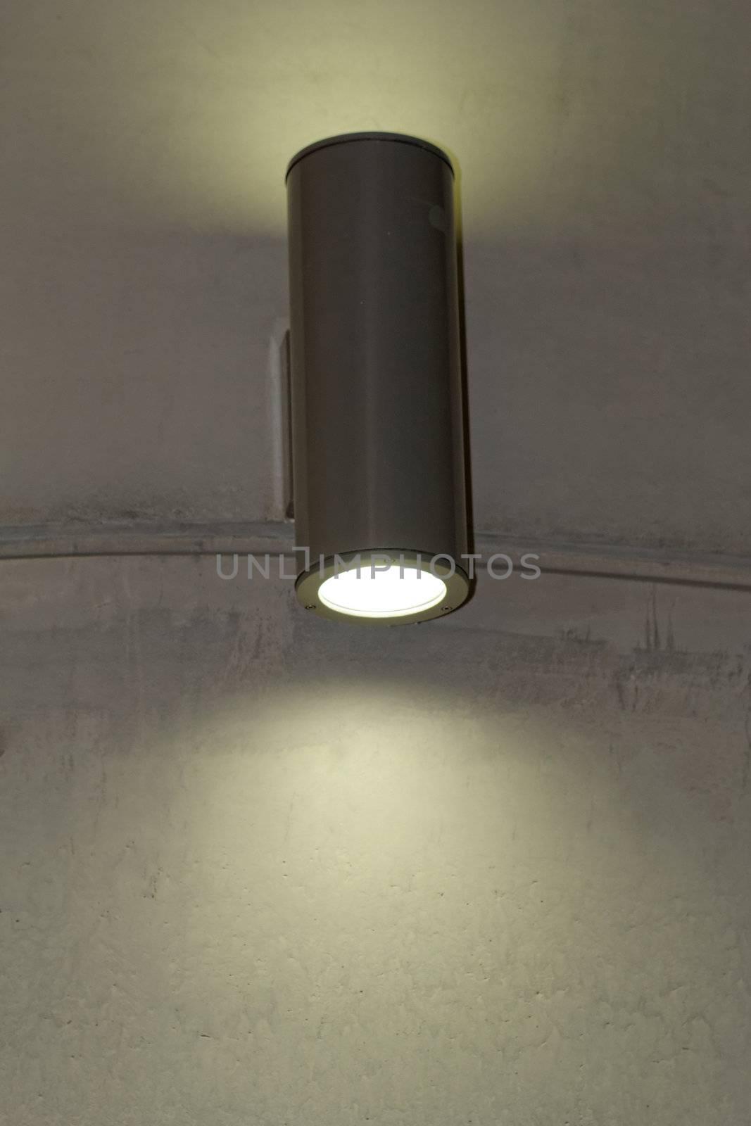 designer lamp on the wall with soft light