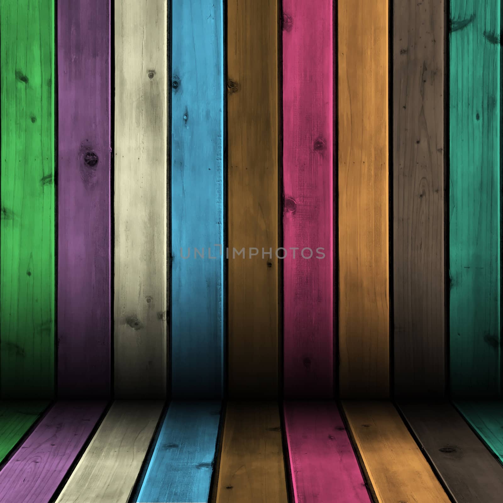 Background wood board texture with multi color