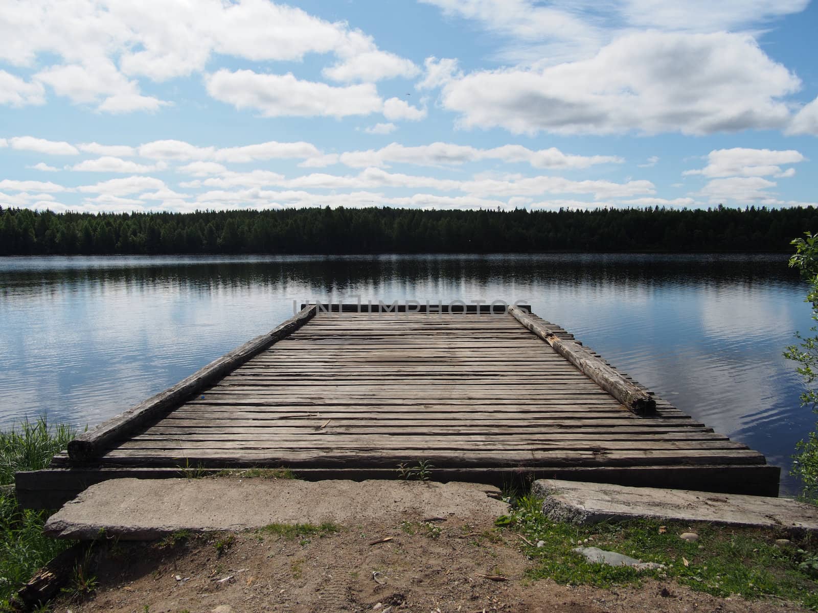 pier on the river