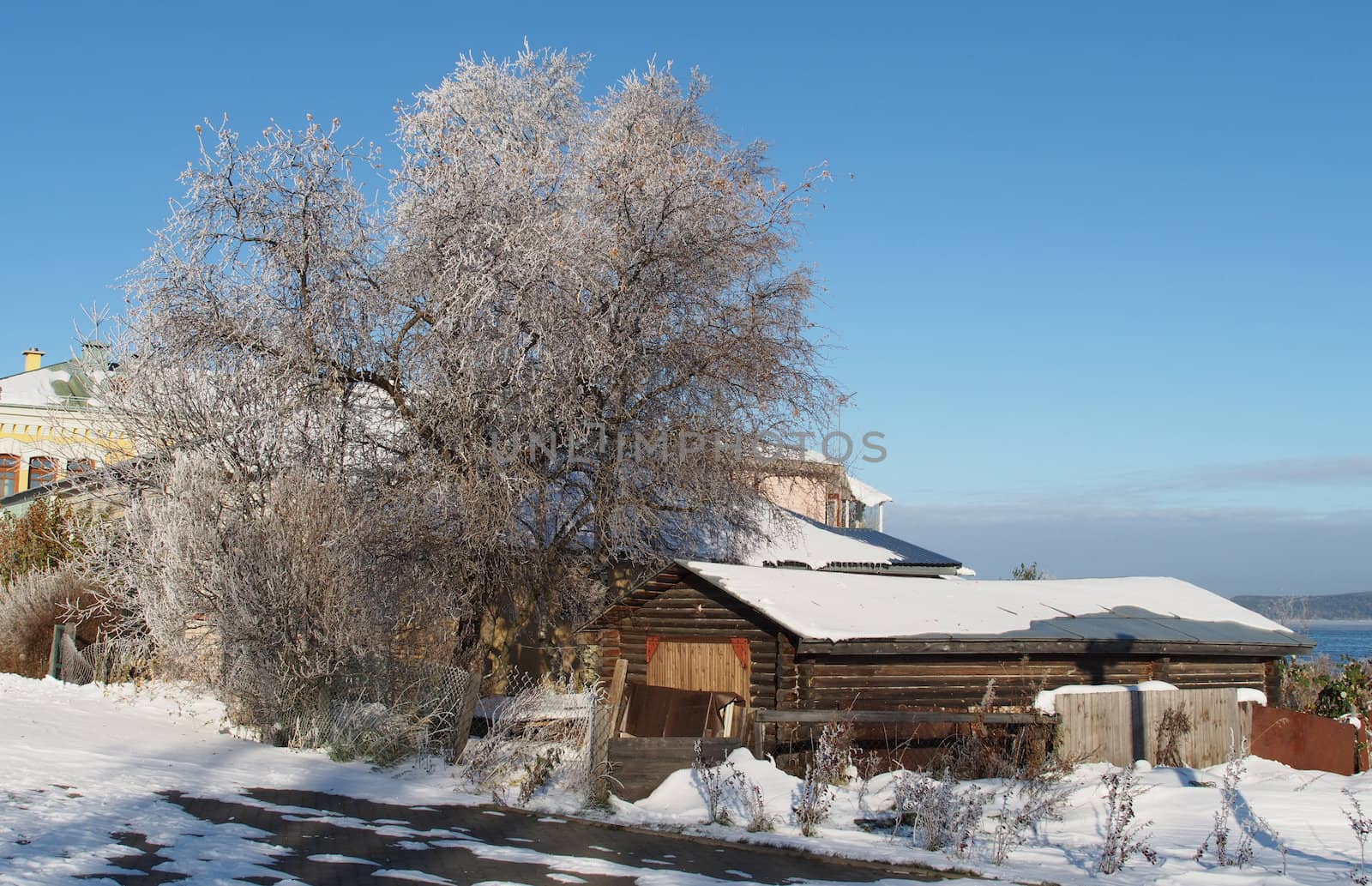 house in winter
