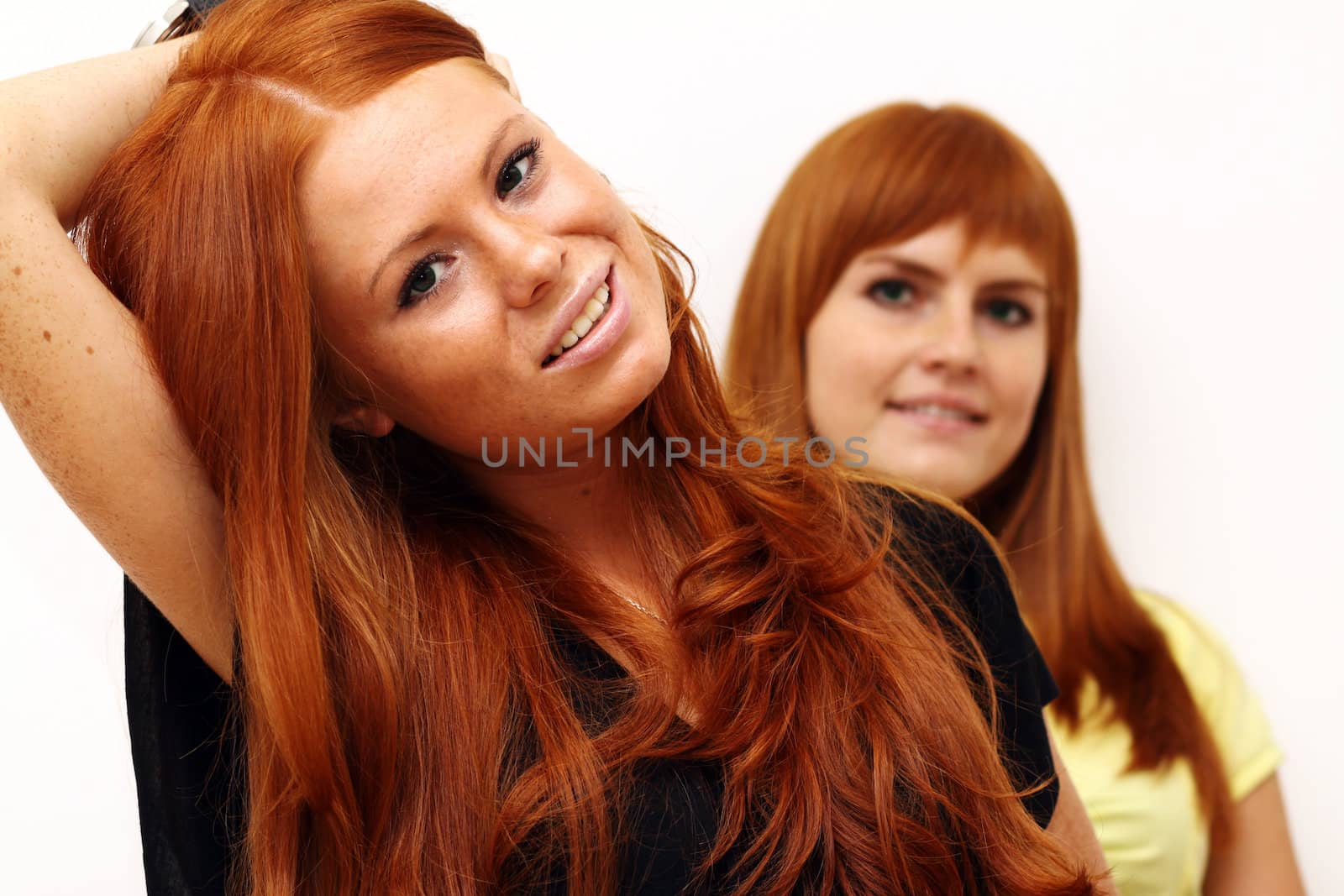 Two young beautiful redhead women by andersonrise