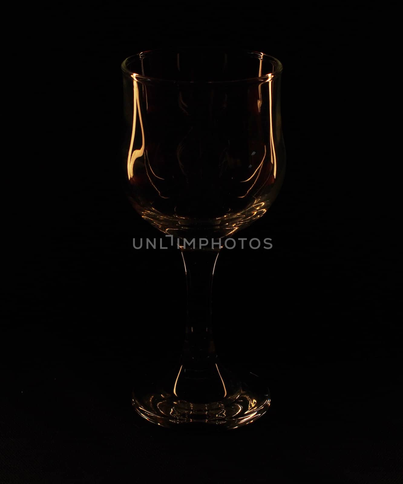 glass against a dark background