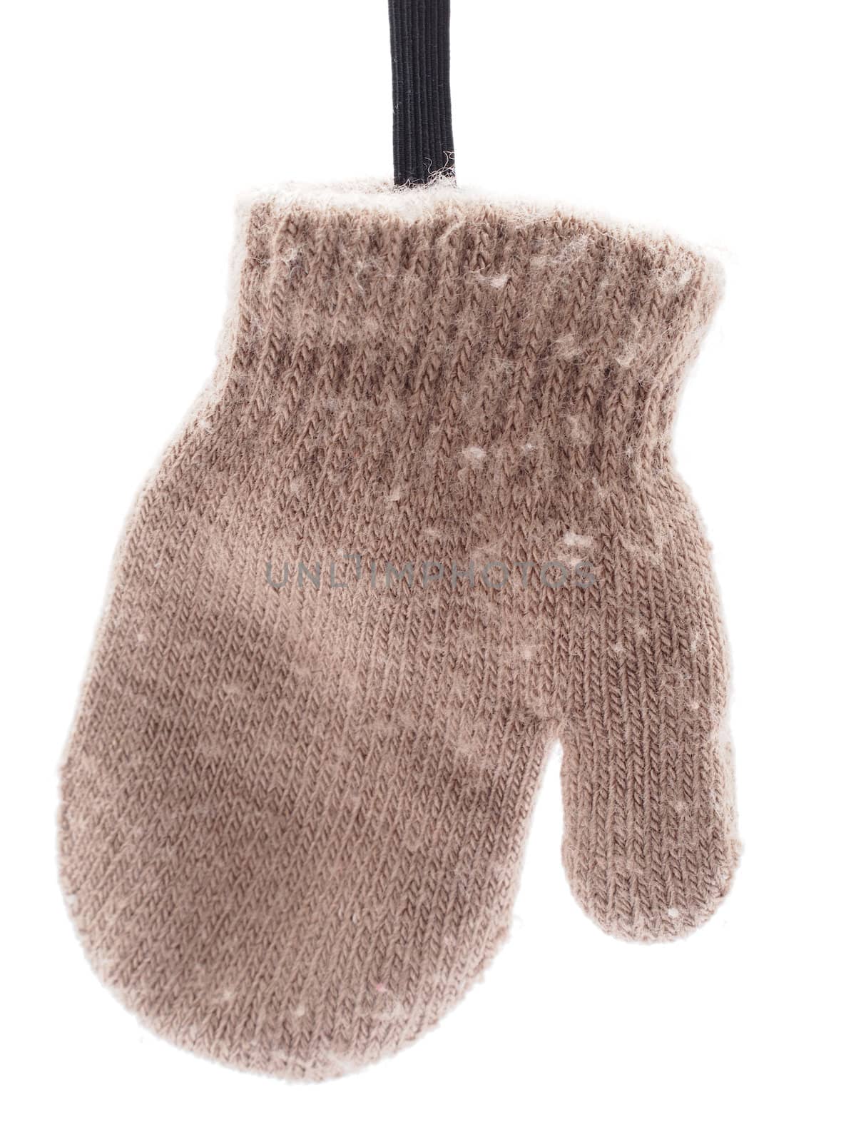 mittens on a white background