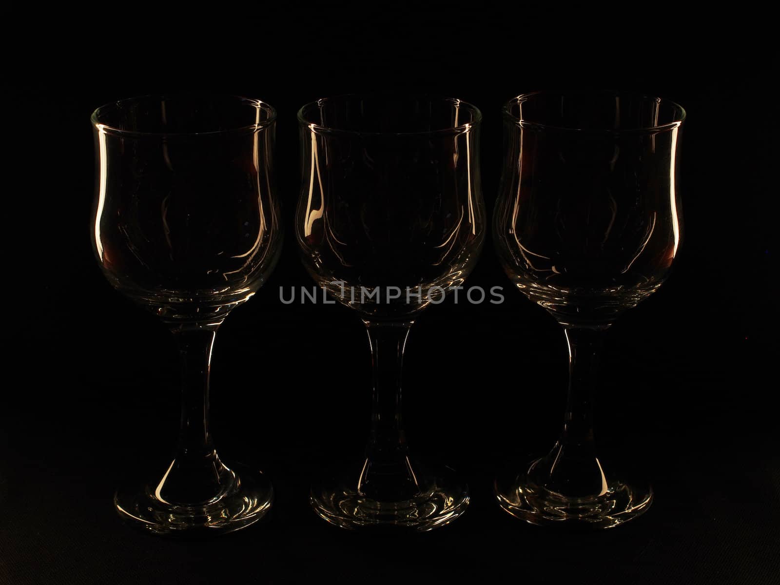 glass against a dark background