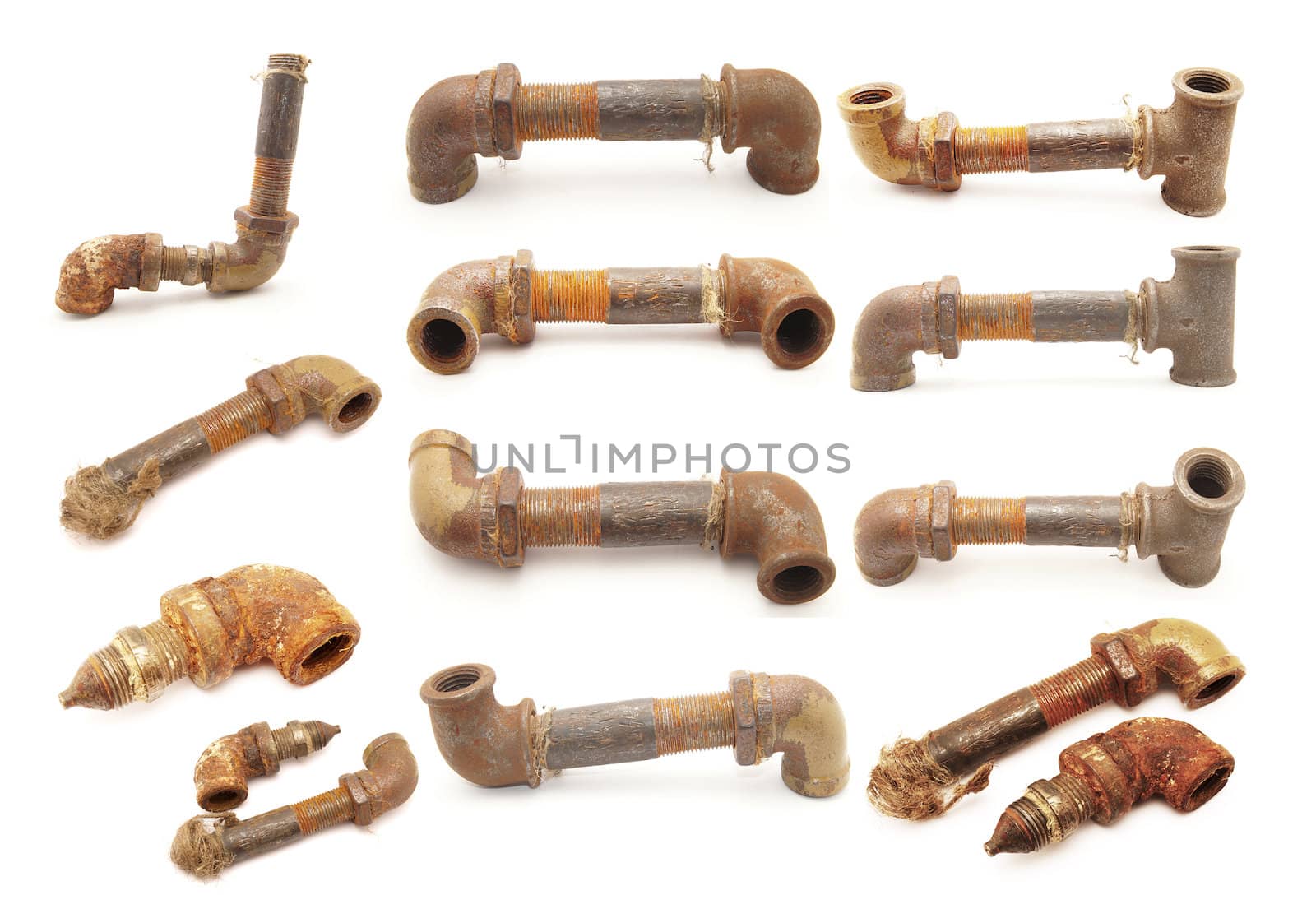 Old a pipe. Set