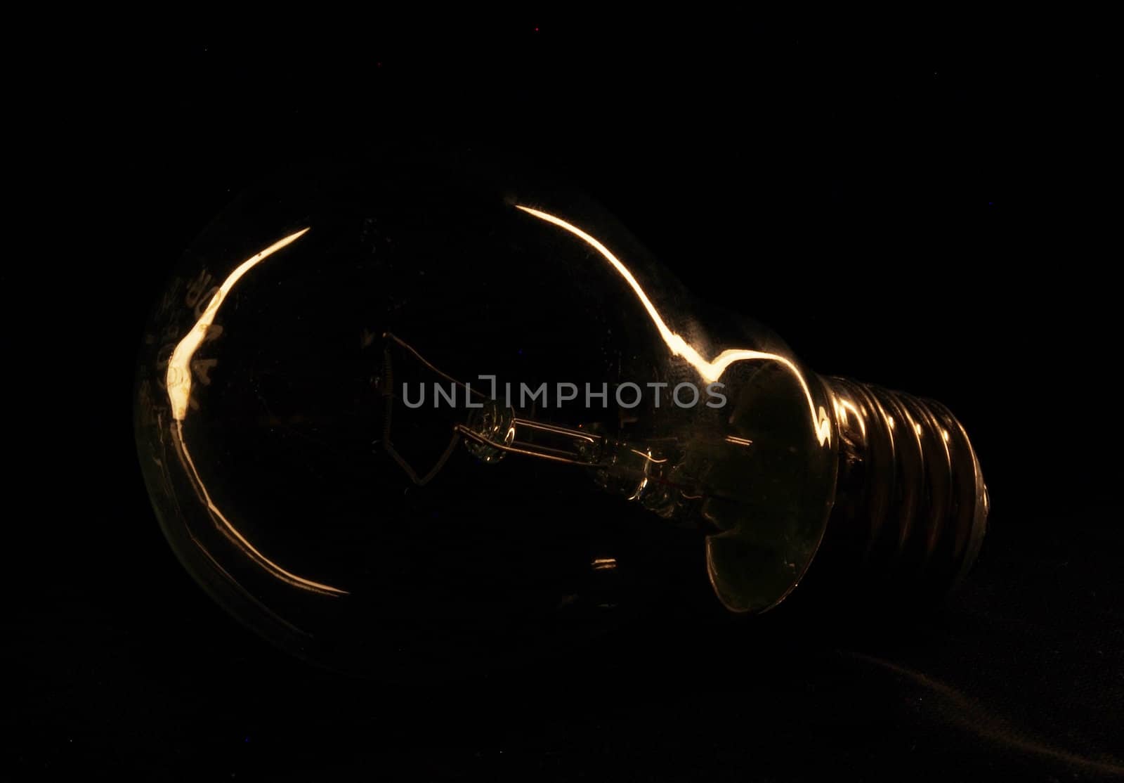light on a dark background