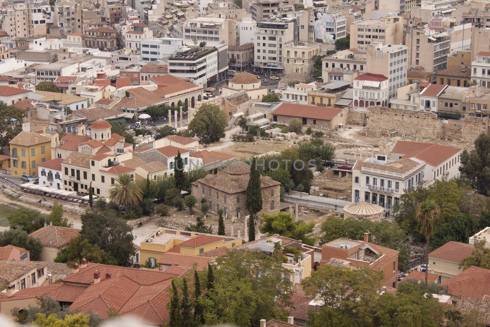 View on Athens from Acropolis hill by Arsen