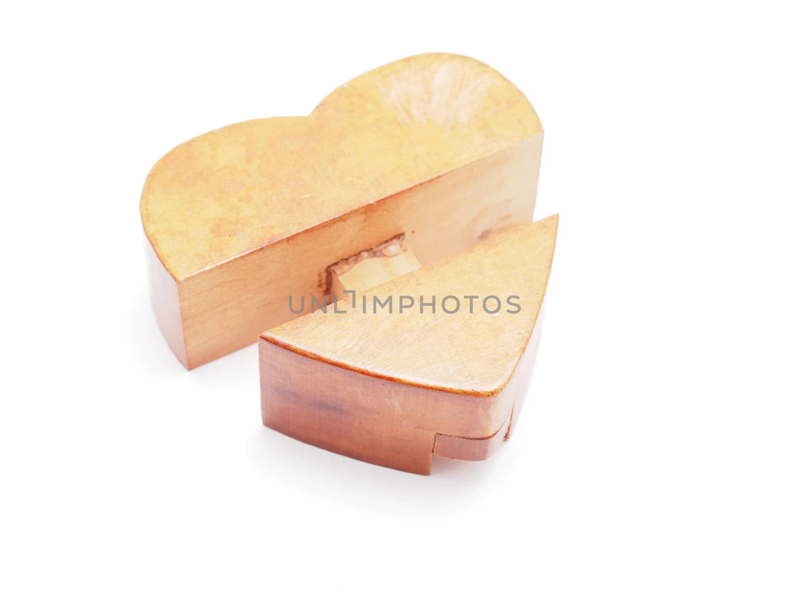 heart. puzzle on a white background
