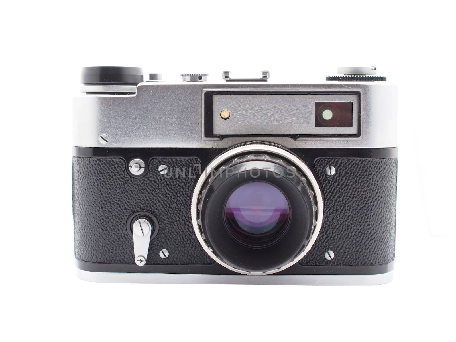 old camera on a white background