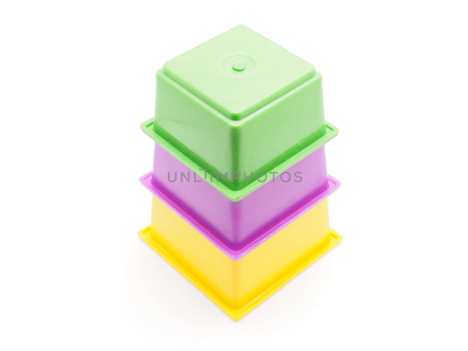 Children's pyramid on a white background