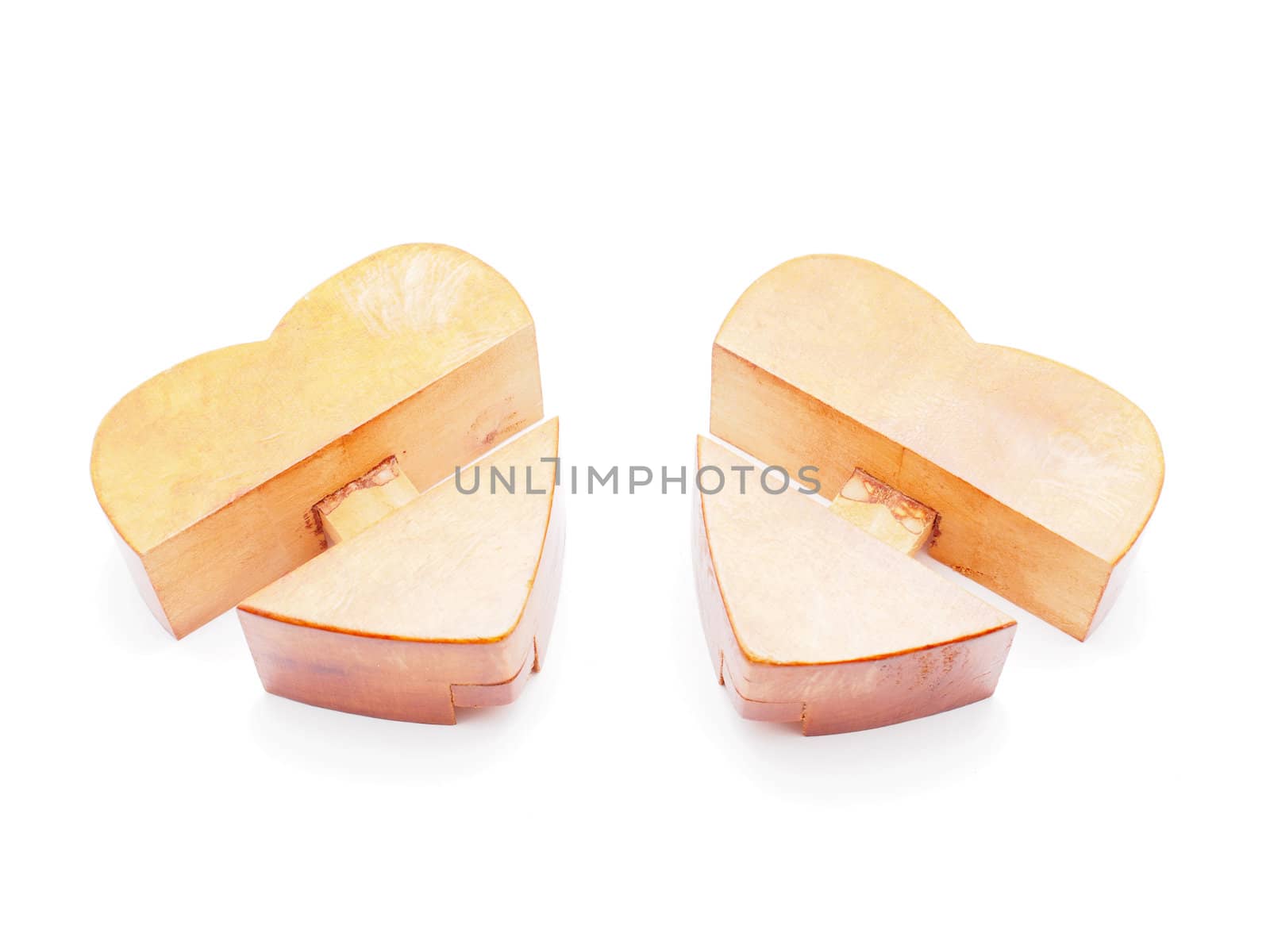 heart. puzzle on a white background