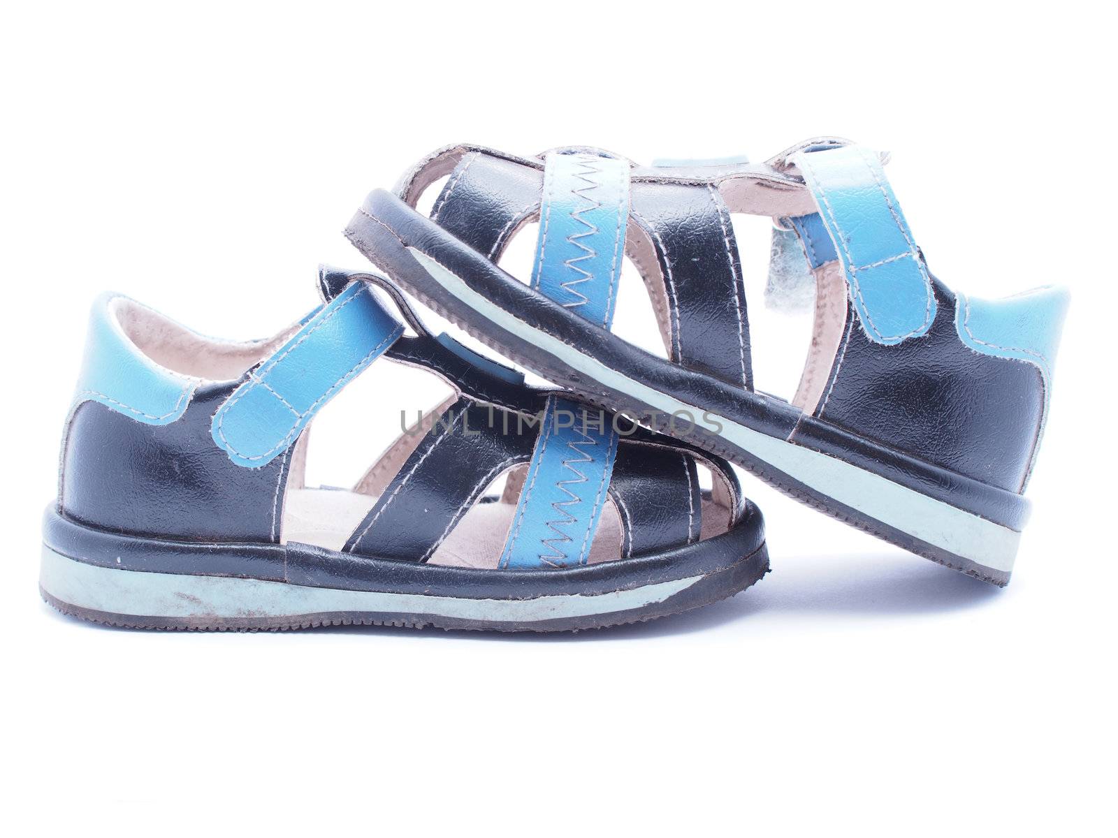 Children's shoes on a white background