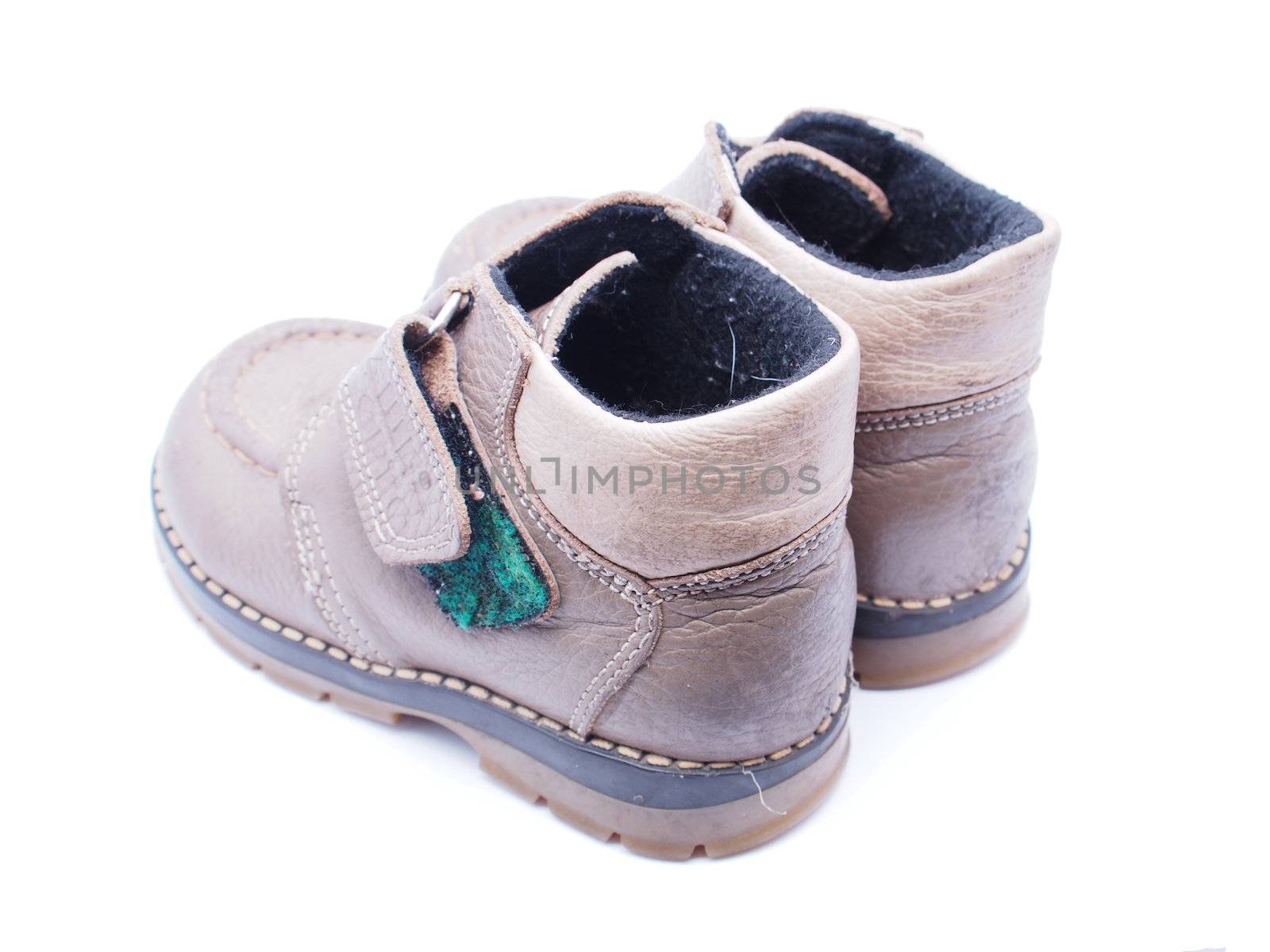 Children's shoes on a white background