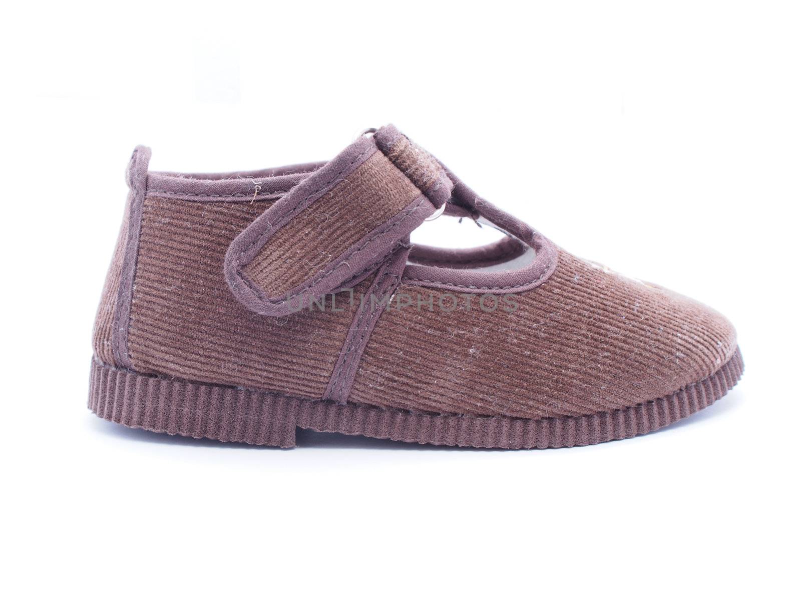 Children's shoes on a white background