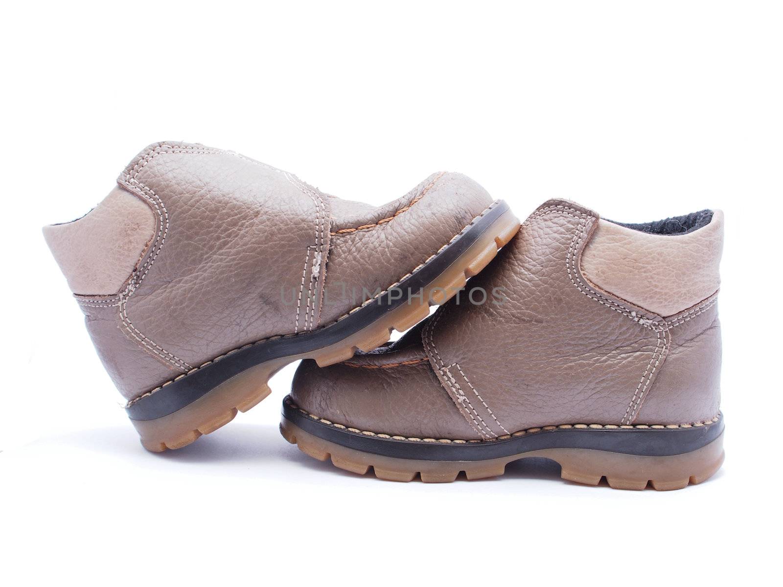 Children's shoes on a white background