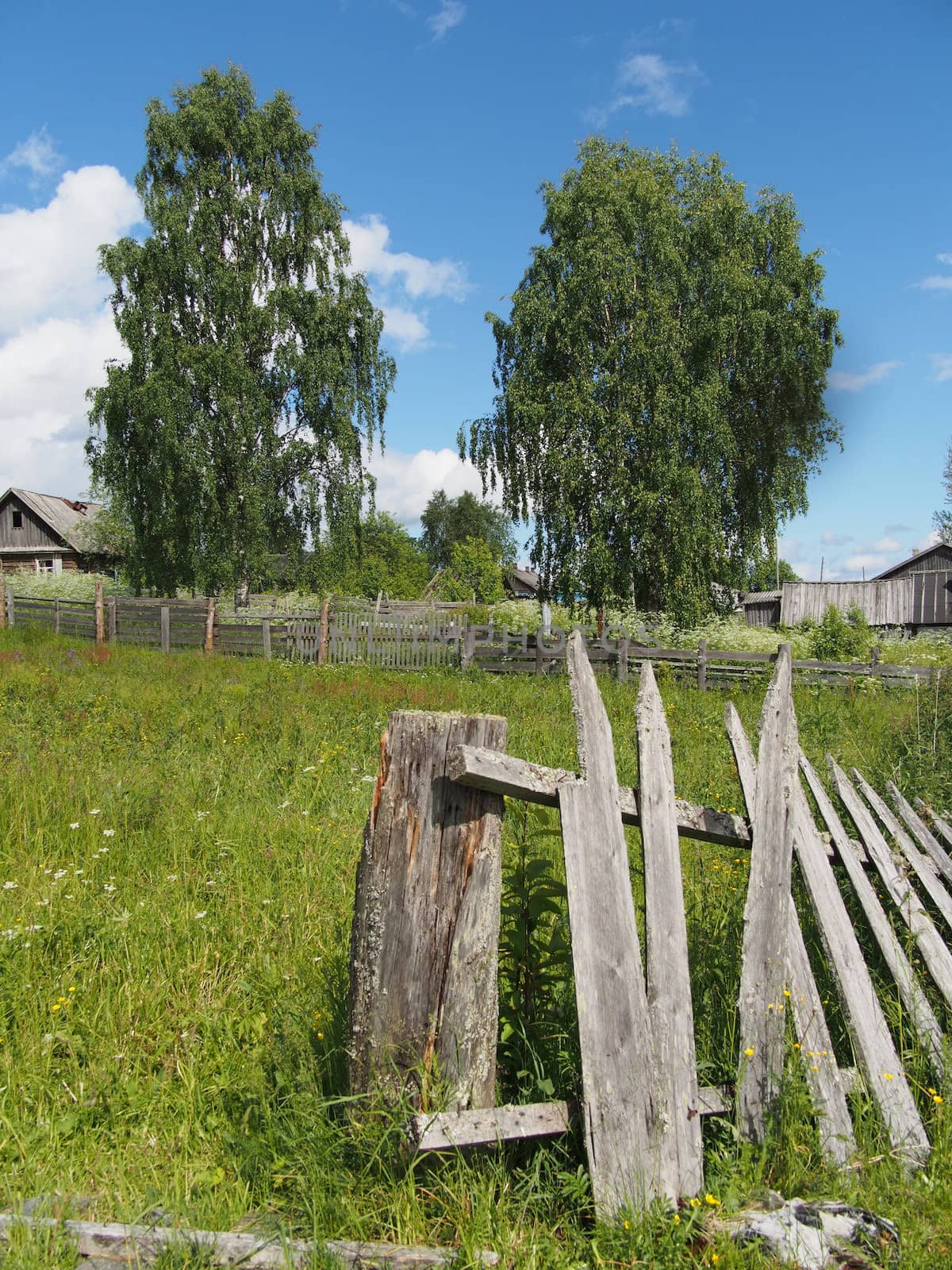 fence in the countryside
