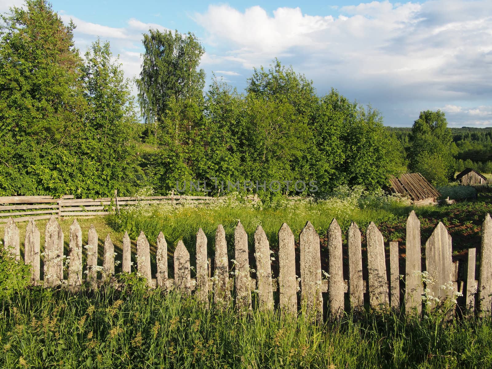 fence in the countryside