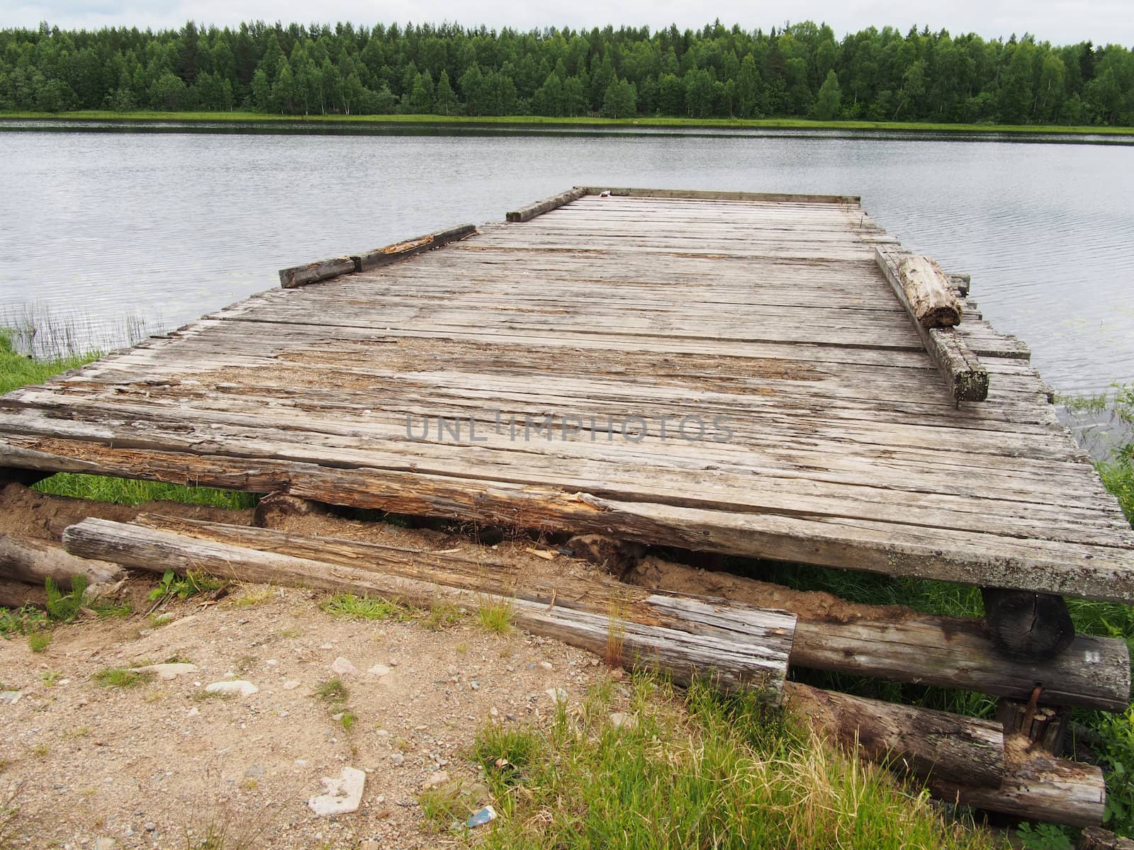 pier on the river