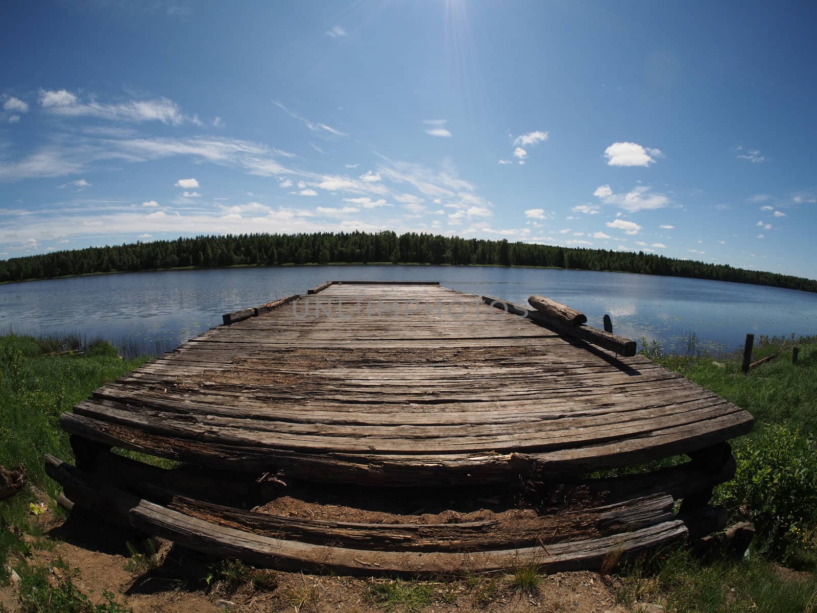 pier on the river
