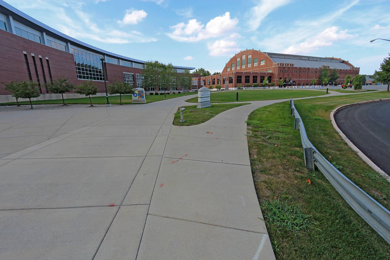 INDIANAPOLIS, INDIANA - JULY 30: Hinkle Fieldhouse basketball arena at Butler University, July 30, 2011. The Butler Bulldogs basketball team went to two consecutive NCAA final fours during 2010-2011.