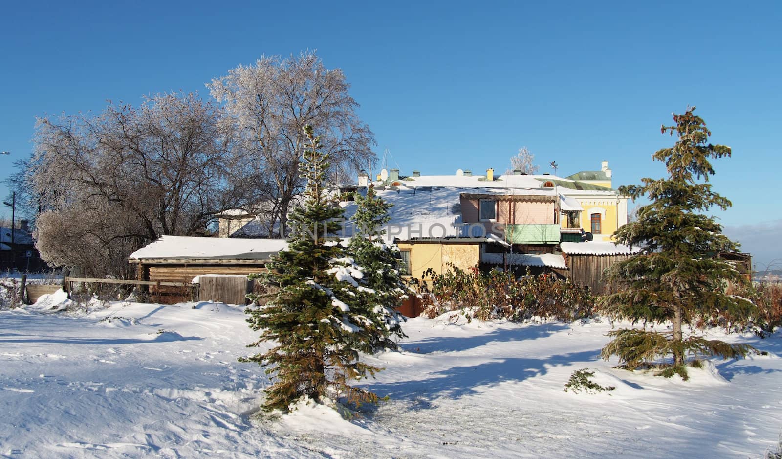 house in winter