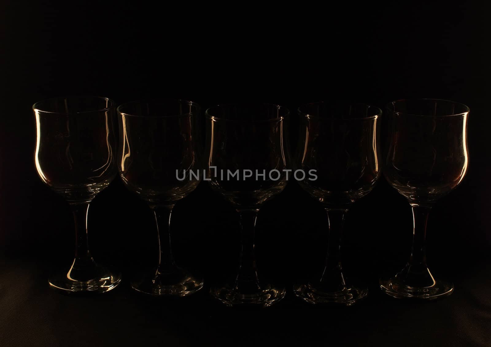 glass against a dark background