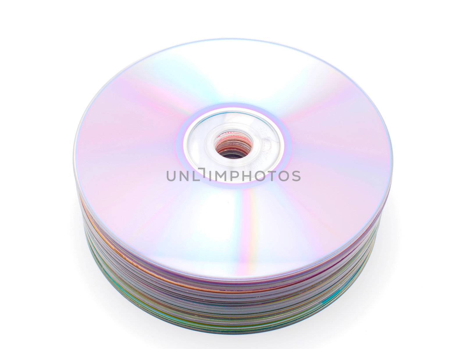 CD on white background 