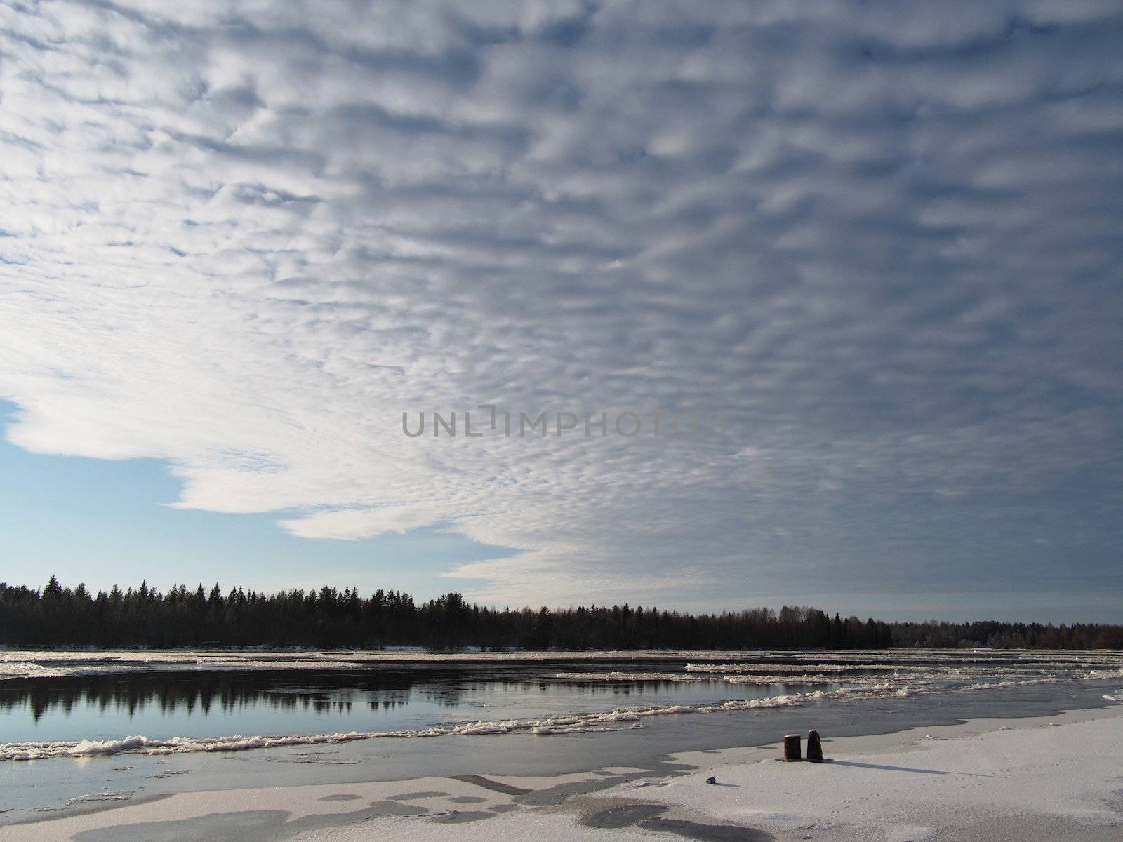 river in winter