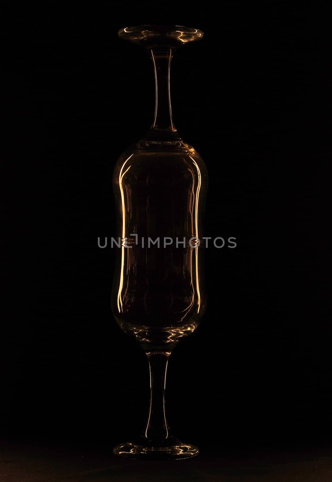 glass against a dark background