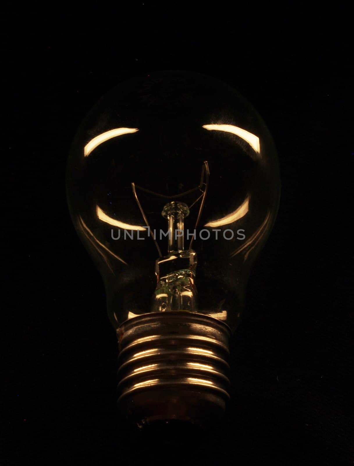light on a dark background