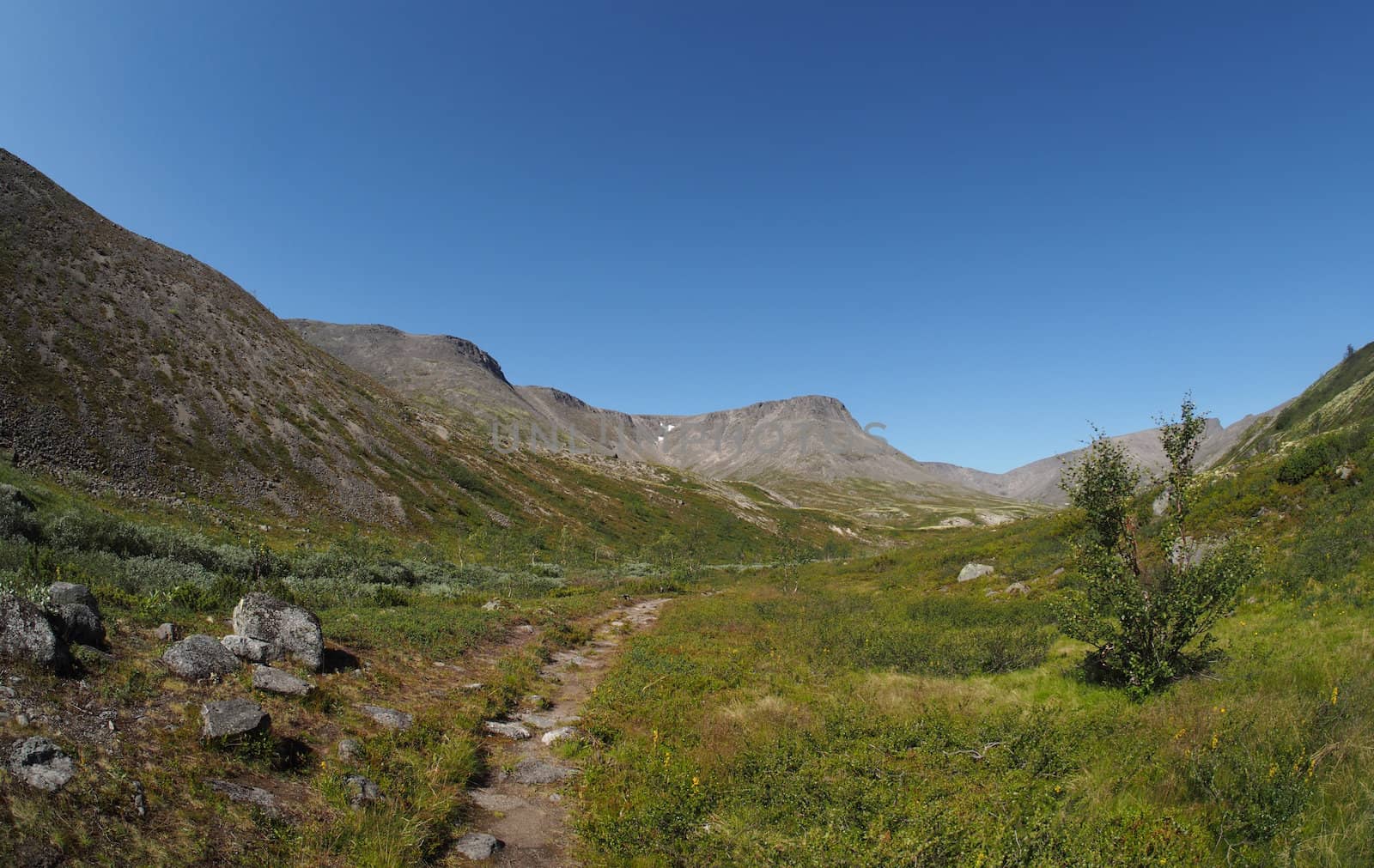 path in the mountains