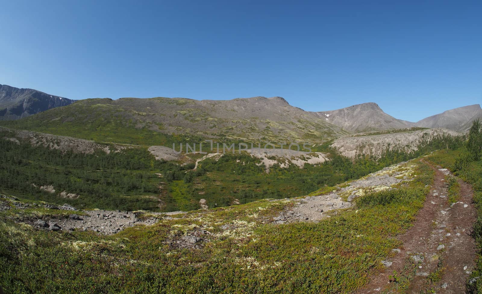 path in the mountains